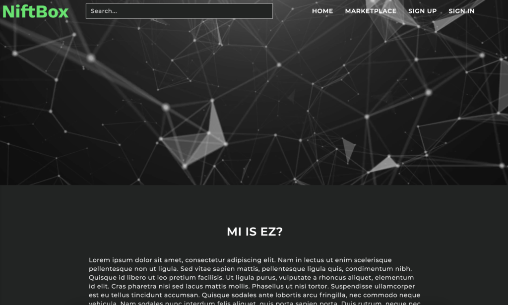 NiftBox NFT Marketplace